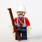 British Colonial soldier Mutton Chop Zulu War Minifigure US Seller