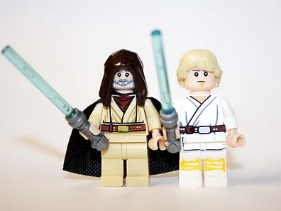 Luke Skywalker and Obi Wan Cantina Scene Star Wars Minifigure US Seller