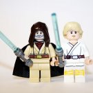 Luke Skywalker and Obi Wan Cantina Scene Star Wars Minifigure US Seller
