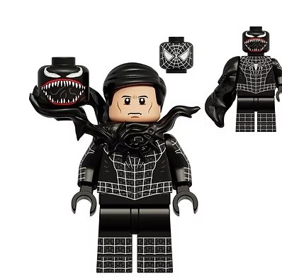 Venom Marvel Spider-Man 2 Heads Minifigure US Seller