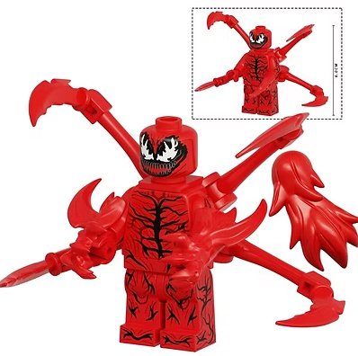 Carnage Venom Large Size Marvel Spider-Man Minifigure US Seller