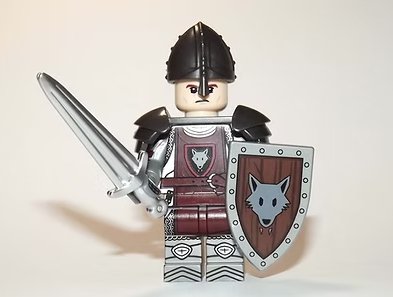 Wolf Knight Castle soldier Minifigure US Seller