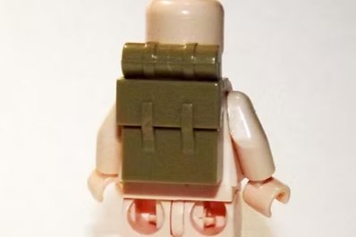 Tan Backpack piece for Minifigure US Seller