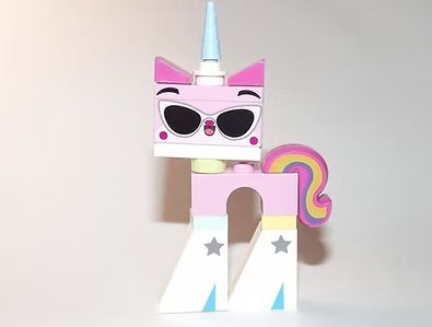 Disco Kitty Unikitty Cartoon Minifigure US Seller