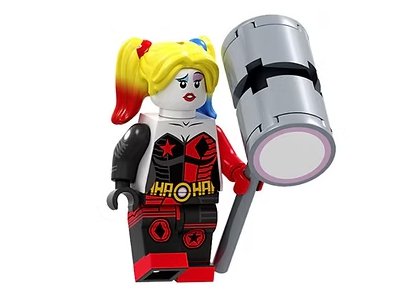 Harley Quinn Team Wisdom with Hammer Minifigure US Seller