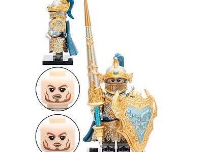 Sir Lancelot Silver Knight Jousting Roundtable Minifigure US Seller