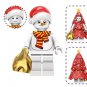 Snowman with Red Christmas Tree Minifigure US Seller