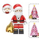 Santa Claus with Pink Christmas Tree Minifigure US Seller