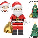 Santa Claus with Green Christmas Tree Minifigure US Seller