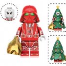 Red Darth Vader with Christmas Tree Minifigure US Seller