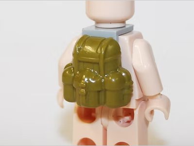 Rucksack Olive Green Military Backpack piece for Minifigure US Seller