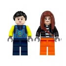 European Police Officer and Convict Female set with Minifigure US Seller
