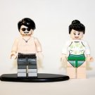 Beach Couple with boogie board set of 2 Minifigure US Seller