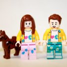 Beach Couple with pet set of 2 Minifigure US Seller