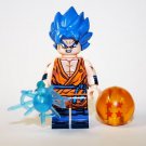 Son Goku Dragon Ball Super Z Blue Minifigure US Seller