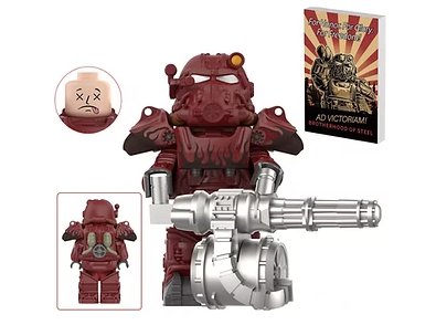 Power Armor Red Fallout Video Game TV Show Minifigure US Seller