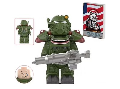 Power Armor Green Shark Fallout Video Game TV Show Minifigure US Seller
