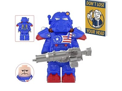 Power Armor Green Patriot Fallout Video Game TV Show Minifigure US Seller