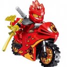 Kai Ninjago with Red Motorcycle Minifigure US Seller
