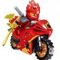 Kai Ninjago with Red Motorcycle Minifigure US Seller