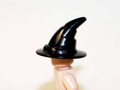 Black Witch Cap Hat Halloween Horror Minifigure US Seller
