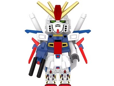 Gundam Enhanced ZZ Cartoon Minifigure US Seller