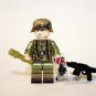 German Afrika Korps MG42 Gunner V2 WW2 Army Minifigure US Seller