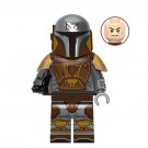 Mandalorian Silver Brown Star Wars TV Show Minifigure US Seller