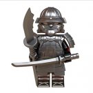 Samurai Warrior Silver Minifigure US Seller
