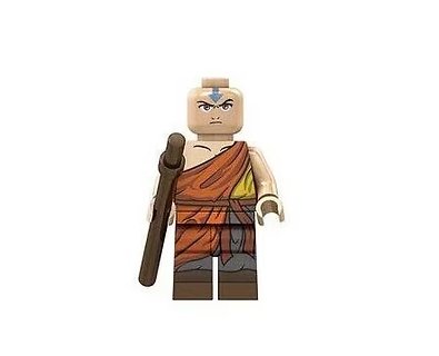 Aang Avatar the Last Airbender Cartoon Minifigure US Seller