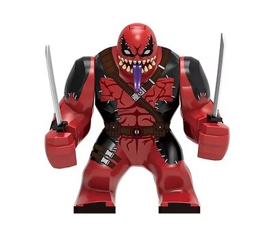 Venompool Big Marvel Comic Deadpool Venom Minifigure US Seller