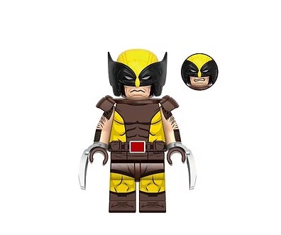 Wolverine Brown and Yellow Marvel Comic Minifigure US Seller