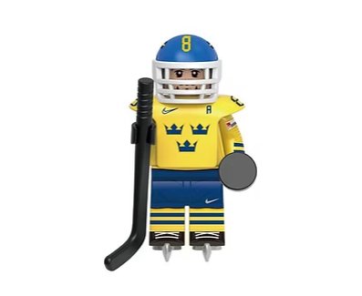 Hockey Player Sweden Team Minifigure US Seller