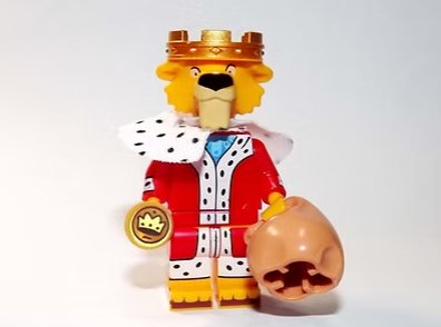 Prince John Robin Hood Lion Disney Cartoon Minifigure US Seller