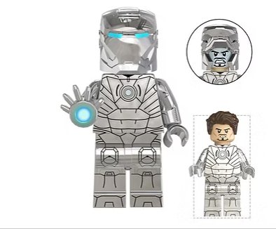Iron-Man MKII Silver Minifigure US Seller