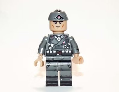 German SS in Cap WW2 Army Minifigure US Seller