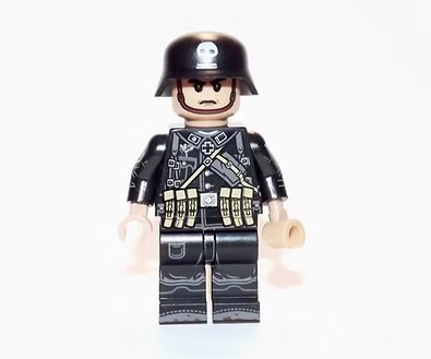 German SS Black Gunner WW2 Army Minifigure US Seller