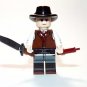 Gambler with Bowie Knife Wild West Movie Minifigure US Seller