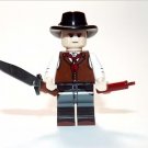 Gambler with Bowie Knife Wild West Movie Minifigure US Seller