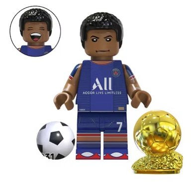 Kylian Mbapp&Atilde;&copy; Soccer player World Cup V2 Minifigure US Seller