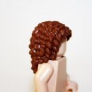 Brown long Curly hair piece for Minifigure US Seller