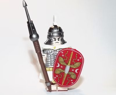 Roman legionary with Parma Shield Soldier Minifigure US Seller