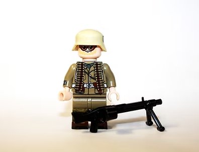 German Afrika Korps MG42 Gunner WW2 Army Minifigure US Seller