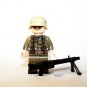 German Afrika Korps MG42 Gunner WW2 Army Minifigure US Seller