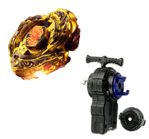 L-Drago Destroy Destructor DF105LRF Gold Armored Ver. Bey + L/R Launcher Grip