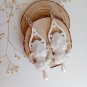 Wedding earrings White bridal earrings