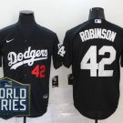 los angeles dodgers #42 jackie robinson Men's Stitched Jersey world series