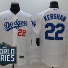 los angeles dodgers #22 clayton kershaw  Men's Stitched Jersey world series
