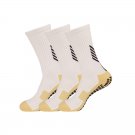 3 Pack Men's Soccer Grip Socks White