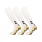 3 Pack Men's Long Soccer Grip Socks White